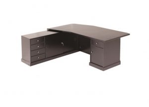 Meja Direktur Kualitas Terbaik, Desain Elegan Bahan Particle Board